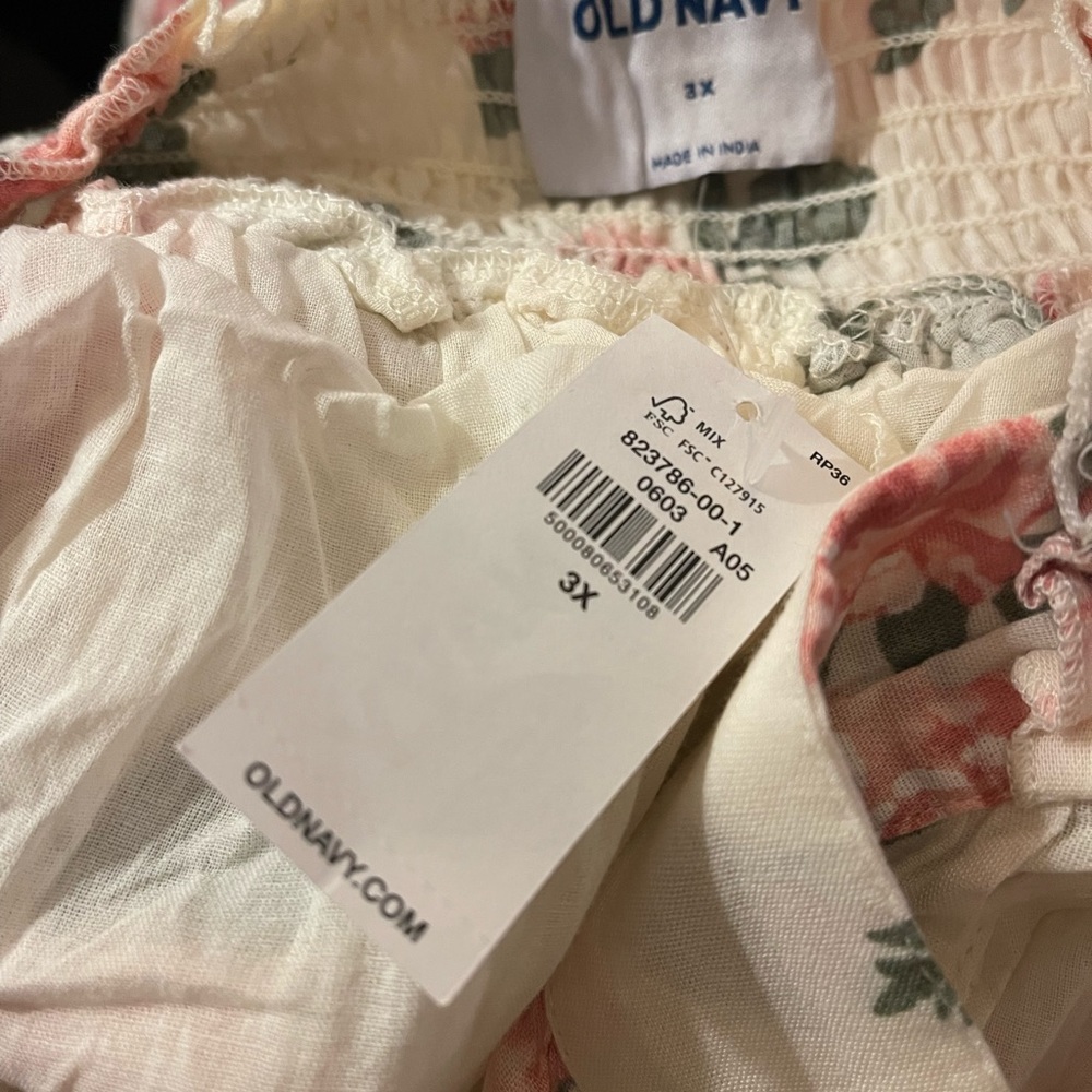 White Floral Maxi Dress